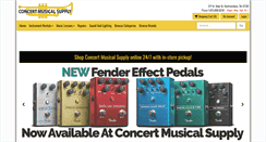 Desktop Screenshot of concertmusicalsupply.com